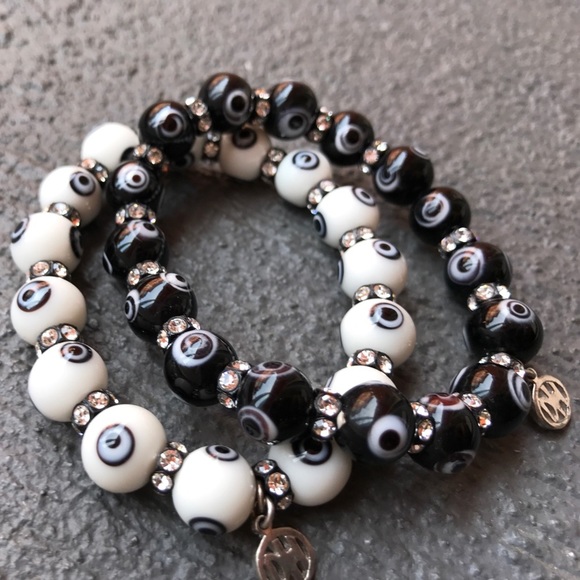 💕HP💕Swarovski crystal Evil eye bracelet set - Picture 6 of 6